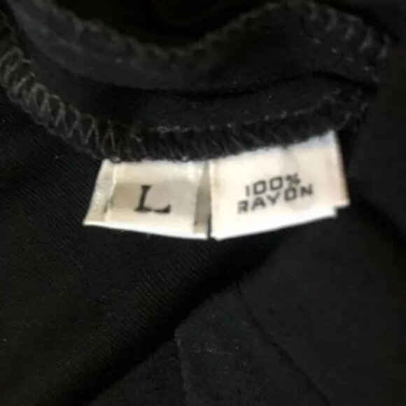 TODD OLDHAM Designer Y2K Black Midi Wrap Skirt LG Fred Hayman BeverlyHills $698 - Picture 6 of 7